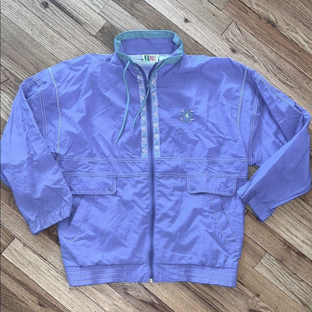 Vintage Bolo Spirit Purple Windbreaker Jacket Size Small
